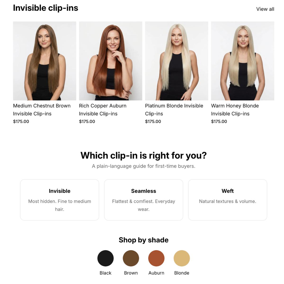 Clip-In Hair Extension Dropship Website