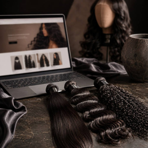 hair extensions and wigs website template