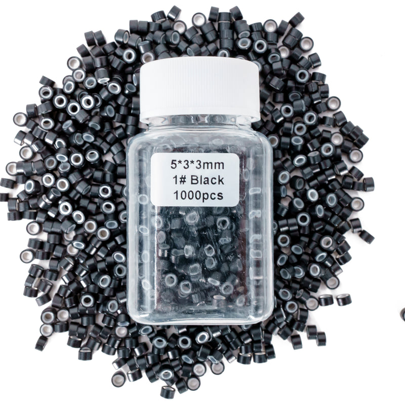 Black Micro Beads 5x3x3 mm