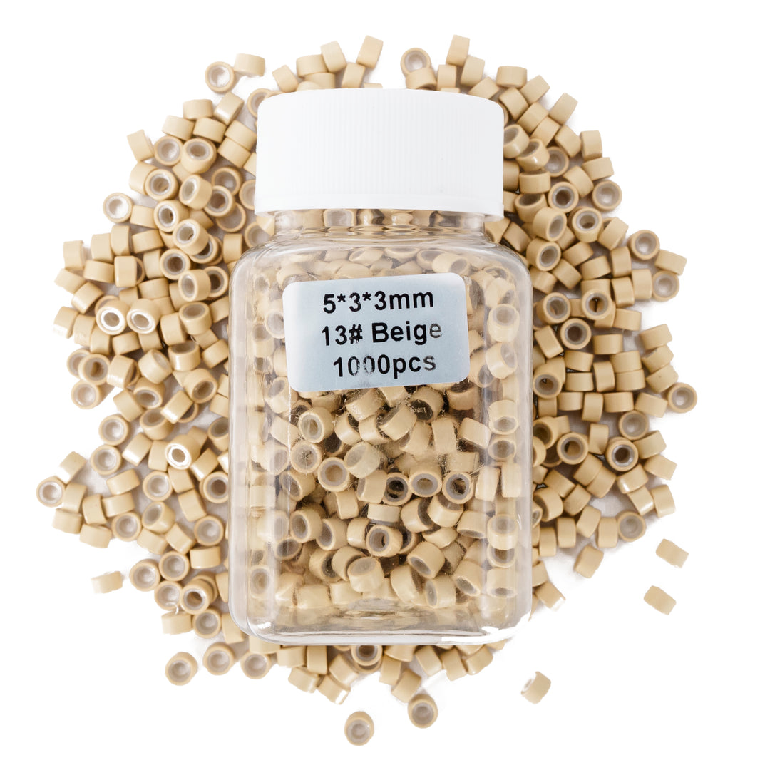 Beige Micro Beads 5x3x3 mm